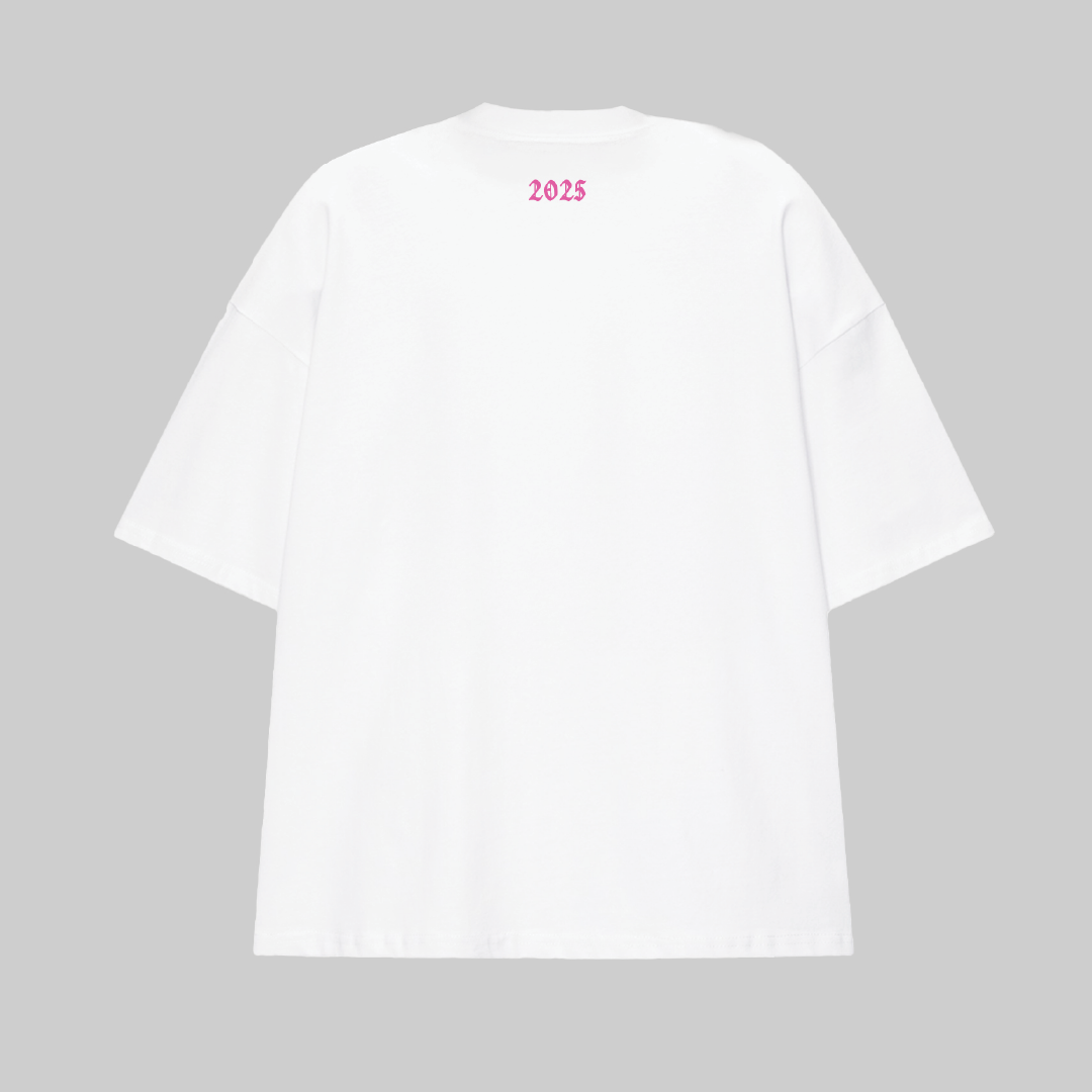 Baila Ella T-shirt Sexy Xmass (White + Pink)